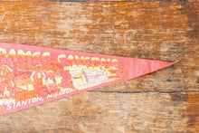 Load image into Gallery viewer, Meramec Caverns, Stanton Missouri Felt Pennant Vintage Red MO Wall Hanging Decor - Eagle&#39;s Eye Finds
