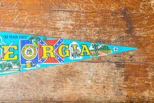 Load image into Gallery viewer, Georgia State Retro Felt Pennant Vintage GA Wall Decor - Eagle&#39;s Eye Finds
