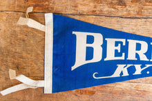 Load image into Gallery viewer, Berea Kentucky Blue Felt Pennant Vintage Wall Decor - Eagle&#39;s Eye Finds
