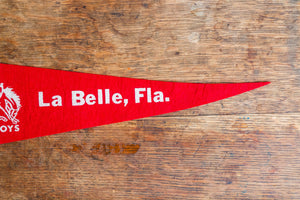 LaBelle High School Cowboys Felt Pennant Vintage Florida Wall Decor - Eagle's Eye Finds