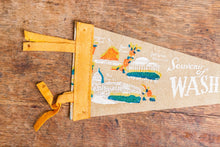 Load image into Gallery viewer, Washington DC Beige Felt Pennant Vintage Wall Decor - Eagle&#39;s Eye Finds
