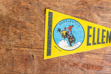 Load image into Gallery viewer, Ellensburg Washington Pennant Vintage Mini Yellow Wall Decor - Eagle&#39;s Eye Finds
