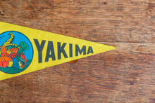 Load image into Gallery viewer, Yakima Washington Pennant Vintage Mini Yellow Wall Decor - Eagle&#39;s Eye Finds
