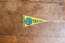 Load image into Gallery viewer, Yakima Washington Pennant Vintage Mini Yellow Wall Decor - Eagle&#39;s Eye Finds

