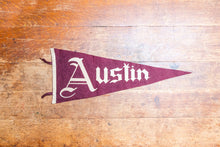 Load image into Gallery viewer, Austin Texas Maroon Felt Pennant Large Vintage Wall Decor - Eagle&#39;s Eye Finds
