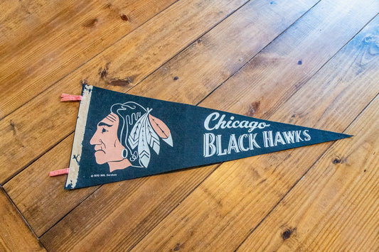 Chicago Blackhawks NHL Pennant Vintage Hockey Sports Decor - Eagle's Eye Finds