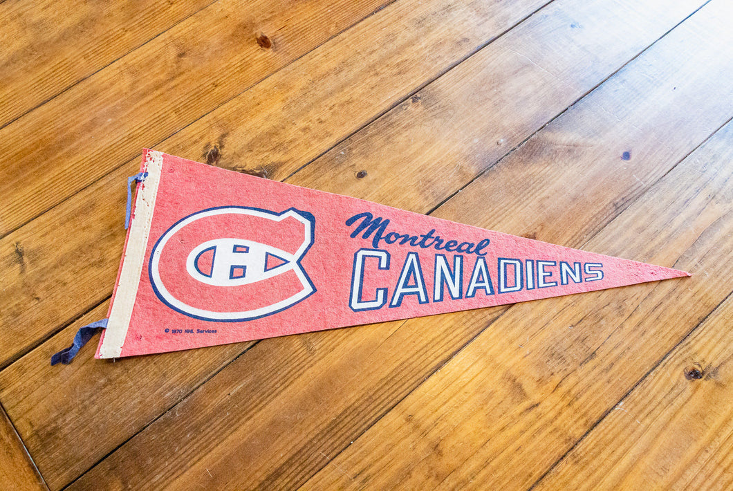 Montreal Canadiens NHL Pennant Vintage Hockey Sports Decor - Eagle's Eye Finds