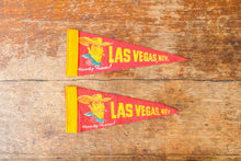 Load image into Gallery viewer, Las Vegas Felt Pennant Vintage Red NV Wall Hanging Decor - Eagle&#39;s Eye Finds
