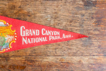 Load image into Gallery viewer, Grand Canyon National Park AZ Red Felt Pennant Vintage Wall Decor - Eagle&#39;s Eye Finds
