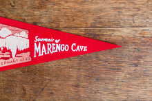 Load image into Gallery viewer, Marengo Cave Indiana Felt Pennant Vintage MCM Wall Decor - Eagle&#39;s Eye Finds
