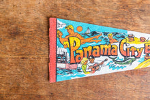 Load image into Gallery viewer, Panama City Beach Retro Felt Pennant Vintage Florida Wall Decor - Eagle&#39;s Eye Finds
