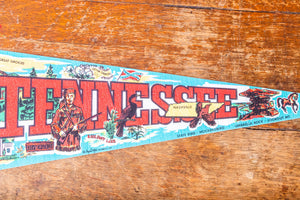 Tennessee State Retro Felt Pennant Vintage TN Wall Decor - Eagle's Eye Finds