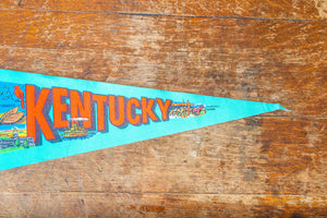 Kentucky State Retro Felt Pennant Vintage KY Wall Decor - Eagle's Eye Finds