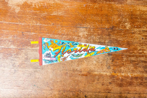 Florida State Retro Felt Pennant Vintage FL Wall Decor - Eagle's Eye Finds