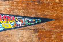 Load image into Gallery viewer, Nebraska State Retro Felt Pennant Vintage Black NE Wall Decor - Eagle&#39;s Eye Finds
