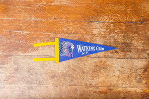 Watkins Glen State Park Blue New York Felt Pennant Vintage Wall Decor - Eagle's Eye Finds