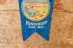 Painted Desert Arizona Felt Bunting Vintage Blue AZ Wall Decor - Eagle's Eye Finds