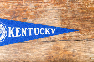 University of Kentucky Mini Felt Pennant Vintage Royal Blue College Wall Decor - Eagle's Eye Finds