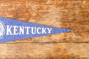 University of Kentucky Mini Felt Pennant Vintage Blue College Wall Decor - Eagle's Eye Finds