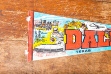 Load image into Gallery viewer, Dallas Texas Retro Felt Pennant Vintage TX Wall Decor - Eagle&#39;s Eye Finds
