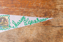 Load image into Gallery viewer, Mission Capistrano California Felt Pennant Vintage Chain-Stitched Wall Decor - Eagle&#39;s Eye Finds
