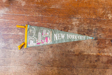 Load image into Gallery viewer, New York Gray Felt Pennant Vintage NY Wall Decor - Eagle&#39;s Eye Finds
