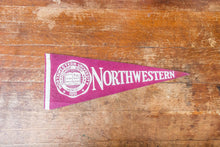 Load image into Gallery viewer, Northwestern University Felt Pennant Vintage Purple College Wall Decor - Eagle&#39;s Eye Finds
