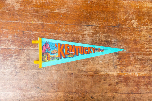 Kentucky State Retro Felt Pennant Vintage KY Wall Decor - Eagle's Eye Finds