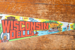Wisconsin Dells Retro Felt Pennant Vintage Wall Hanging Decor - Eagle's Eye Finds
