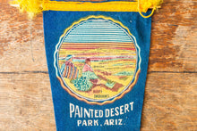 Load image into Gallery viewer, Painted Desert Arizona Felt Bunting Vintage Blue AZ Wall Decor - Eagle&#39;s Eye Finds
