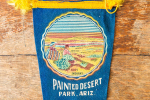 Painted Desert Arizona Felt Bunting Vintage Blue AZ Wall Decor - Eagle's Eye Finds