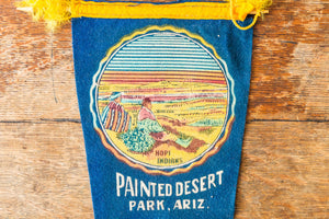 Painted Desert Arizona Felt Bunting Vintage Blue AZ Wall Decor - Eagle's Eye Finds