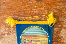 Load image into Gallery viewer, Painted Desert Arizona Felt Bunting Vintage Blue AZ Wall Decor - Eagle&#39;s Eye Finds
