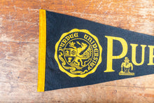 Load image into Gallery viewer, Purdue University Felt Pennant Large Vintage College Wall Decor - Eagle&#39;s Eye Finds
