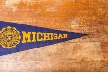 Load image into Gallery viewer, University of Michigan Felt Pennant Vintage Large College Sports Fan Decor - Eagle&#39;s Eye Finds
