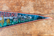 Load image into Gallery viewer, Busch Gardens Black Felt Pennant Vintage Wall Hanging Decor - Eagle&#39;s Eye Finds
