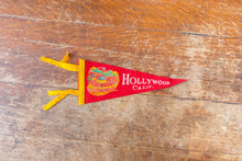 Load image into Gallery viewer, Hollywood California Felt Pennant Vintage Red CA Wall Hanging Decor - Eagle&#39;s Eye Finds
