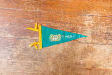 Load image into Gallery viewer, Pueblo Colorado Felt Pennant Vintage Turquoise CO Wall Decor - Eagle&#39;s Eye Finds
