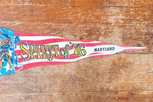 Load image into Gallery viewer, Spirit of &#39;76 Bicentennial Felt Pennant Vintage Americana Decor - Eagle&#39;s Eye Finds

