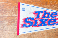 Load image into Gallery viewer, Philadelphia 76ers Sixers 1980s Vintage NBA Basketball Pennant - Eagle&#39;s Eye Finds
