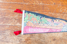 Load image into Gallery viewer, Kenora Ontario Canada Felt Pennant Vintage Native American Wall Decor - Eagle&#39;s Eye Finds
