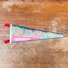 Load image into Gallery viewer, Kenora Ontario Canada Felt Pennant Vintage Native American Wall Decor - Eagle&#39;s Eye Finds
