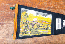 Load image into Gallery viewer, Baton Rouge Louisiana Felt Pennant Vintage Black Wall Decor - Eagle&#39;s Eye Finds
