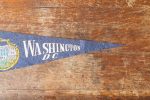 Washington DC Blue Felt Pennant Vintage USA Wall Decor - Eagle's Eye Finds