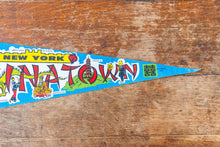 Load image into Gallery viewer, Chinatown Manhattan Retro Felt Pennant Vintage New York Wall Decor - Eagle&#39;s Eye Finds
