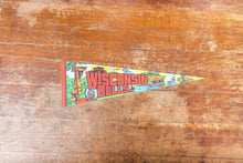 Load image into Gallery viewer, Wisconsin Dells Retro Felt Pennant Vintage Wall Hanging Decor - Eagle&#39;s Eye Finds
