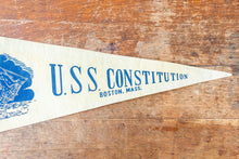 Load image into Gallery viewer, USS Constitution Felt Pennant Vintage Boston Mass. Wall Decor - Eagle&#39;s Eye Finds
