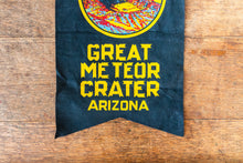 Load image into Gallery viewer, Great Meteor Crater Arizona Felt Bunting Vintage Black AZ Wall Decor - Eagle&#39;s Eye Finds
