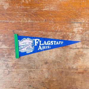 Flagstaff Arizona Felt Pennant Vintage Blue AZ Wall Decor - Eagle's Eye Finds
