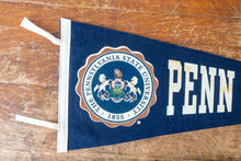 Load image into Gallery viewer, Penn State University Felt Pennant Vintage College Wall Decor - Eagle&#39;s Eye Finds
